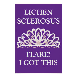 Lichen Sclerosus-Bewusstsein "Aufwallung? Ich scha Poster