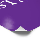 Lichen Sclerosus "Bewusstsein beginnt hier" Poster (Ecke)