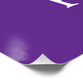Lichen Sclerosus-Bewusstseins- "Hoffnung über Flar Poster (Ecke)