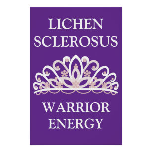 Lichen Sclerosus-Bewusstseins-"Krieger-Energie" Poster