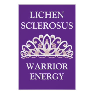 Lichen Sclerosus-Bewusstseins-"Krieger-Energie" Poster