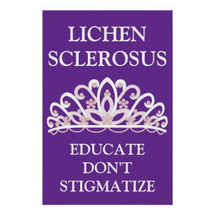 Lichen Sclerosus Bewusstseinsbildung "Bildet statt Poster