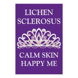 Lichen Sclerosus-Bewusstseinskampagne "Ruhige Haut Poster