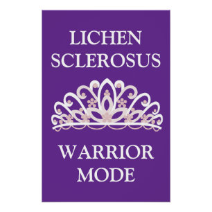 Lichen-Sklerose-Bewusstseins-"Krieger-Modus" Poster