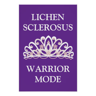 Lichen-Sklerose-Bewusstseins-"Krieger-Modus" Poster