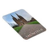 Lichfield Cathedral View Kühlschrankmagnet Magnet (Rechte Seite)