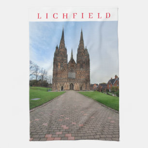Lichfield Cathedral View Teetuch Geschirrtuch