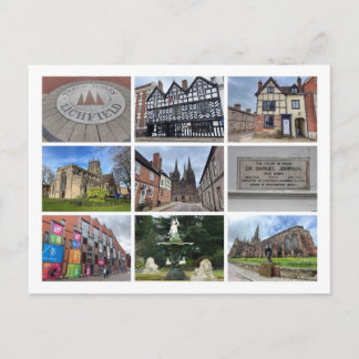 Lichfield Holiday Postcard Feiertagspostkarte
