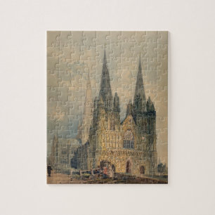 Lichfield Kathedrale, Staffordshire, 1794 (w/c Puzzle
