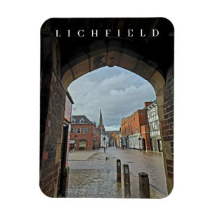 Lichfield Stadtzentrum Ansicht Kühlschrankmagnet Magnet