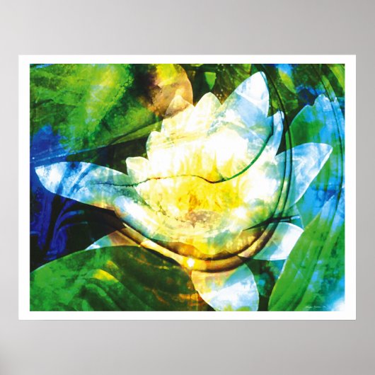 Licht Abstrakt 11: Herztempel Poster (Vorne)