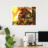 Licht Abstrakt 7: Gesegnetes Leben Poster (Heimbüro)