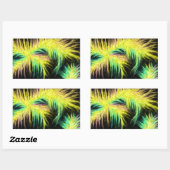 Licht als Federdesign Rechteckiger Aufkleber (Blatt)