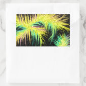 Licht als Federdesign Rechteckiger Aufkleber (Tasche)