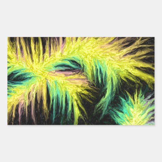 Licht als Federdesign Rechteckiger Aufkleber (Vorderseite)