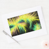 Licht als Federdesign Rechteckiger Aufkleber (Umschlag)