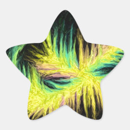 Licht als Federdesign Stern-Aufkleber