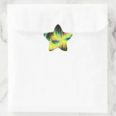 Licht als Federdesign Stern-Aufkleber (Tasche)