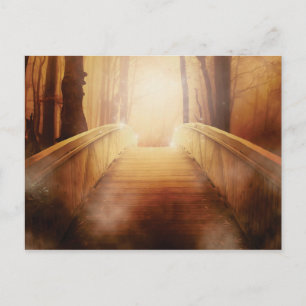 LICHT AM ENDE DER BRÜCKE POSTKARTE