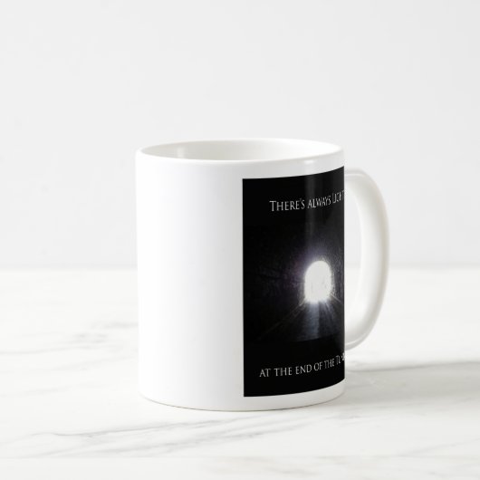 Licht am Ende der Tunnel-Kaffeetasse Kaffeetasse (VorderseiteRechts)