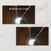 Licht am Ende der Tunnelbetriebskarten Visitenkarte (Vorne/Hinten)