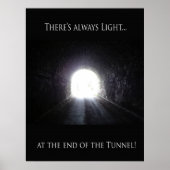 Licht am Ende des Tunnelposters Poster (Vorne)