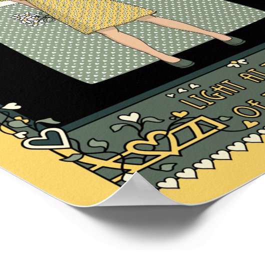 Licht am Ende des Tunnels_8x10-Posters Poster (Ecke)