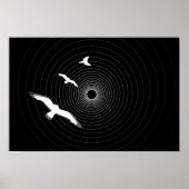 Licht am Ende des Tunnels Abstraktes Plakat (Vorne)