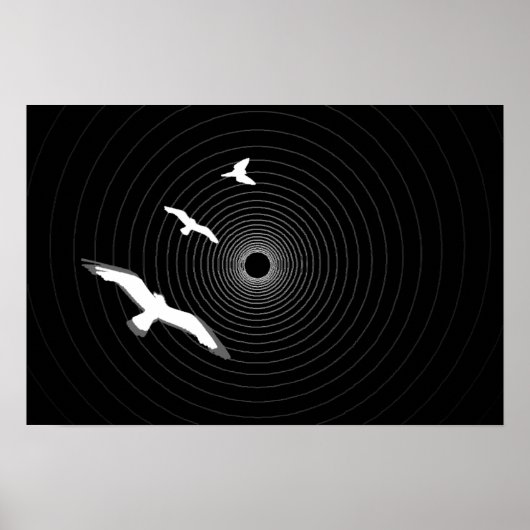 Licht am Ende des Tunnels Abstraktes Plakat (Vorne)