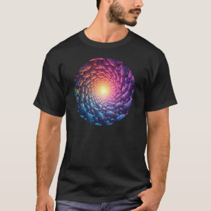 " Licht am Ende des Tunnels" als Pixel Kunst T-Shirt