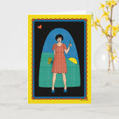 Licht am Ende des Tunnels_B_Greeting Karte (Gelbe Blume)