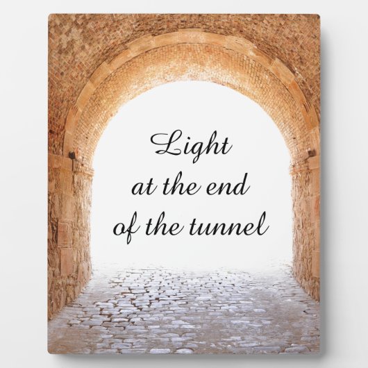 Licht am Ende des Tunnels Fotoplatte (Vorderseite)