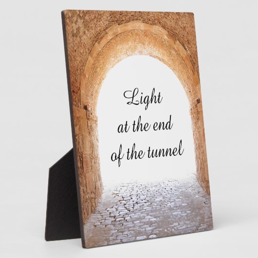 Licht am Ende des Tunnels Fotoplatte (Seite)