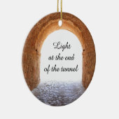 Licht am Ende des Tunnels Keramikornament (Rechts)