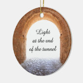 Licht am Ende des Tunnels Keramikornament (Links)