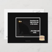 Licht am Ende des Tunnels Postkarte (Vorne/Hinten)