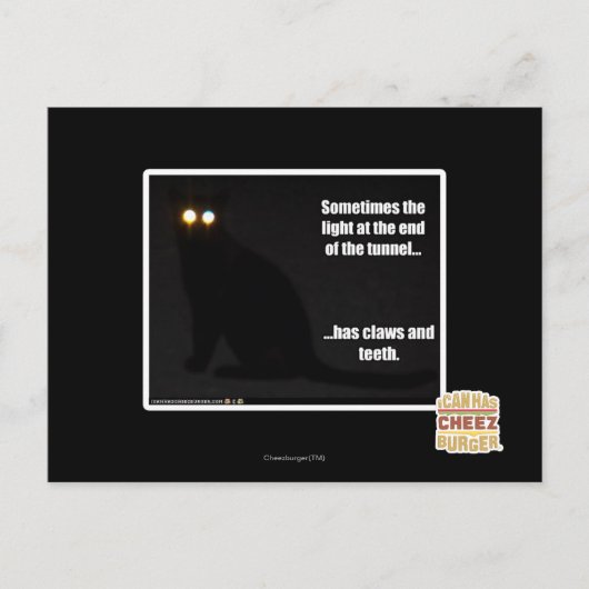 Licht am Ende des Tunnels Postkarte (Vorderseite)