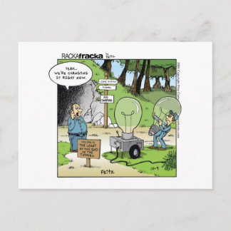 Licht am Ende des Tunnels Postkarte