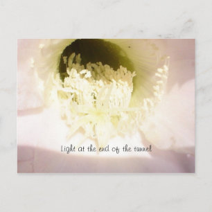 Licht am Ende des Tunnels Postkarte