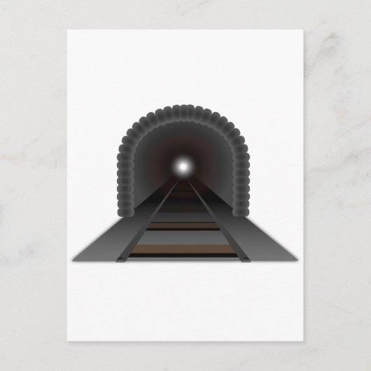 Licht am Ende des Tunnels! Postkarte (Vorderseite)