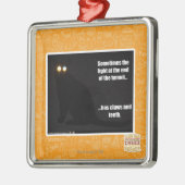 Licht am Ende des Tunnels Silbernes Ornament (Links)