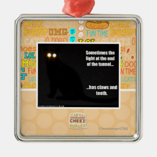 Licht am Ende des Tunnels Silbernes Ornament