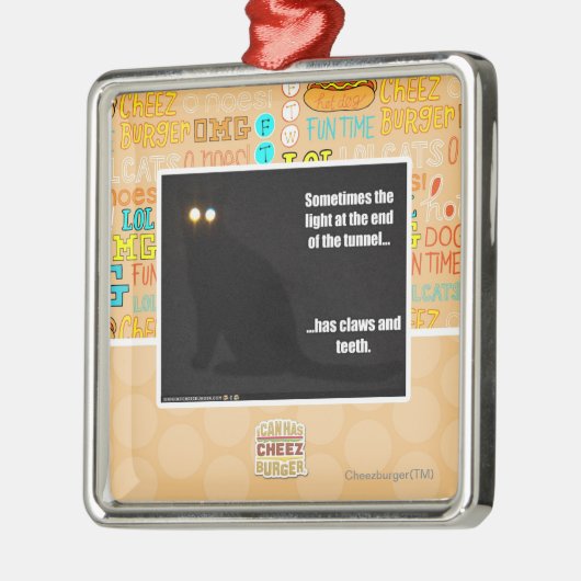 Licht am Ende des Tunnels Silbernes Ornament (Links)