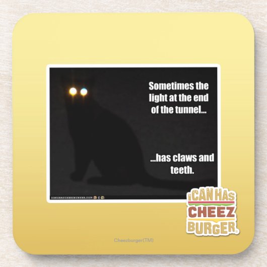 Licht am Ende des Tunnels Untersetzer (Vorderseite)