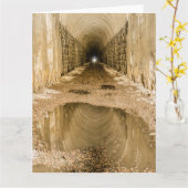 Licht am Ende des Tunnels - Vatertag Karte (Gelbe Blume)