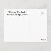 LICHT AM ENDE EINER ROURKE BRIDGE POSTCARD POSTKARTE (Rückseite)