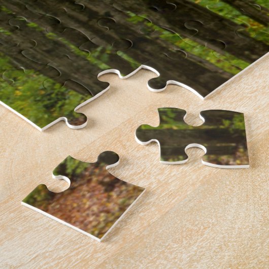 Licht am Ende eines Baumtunnels Puzzle (Seite)