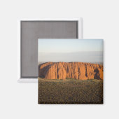 Licht am späten Nachmittag auf Uluru/Ayers Rock, Magnet (Vorderseite/Rückseite)