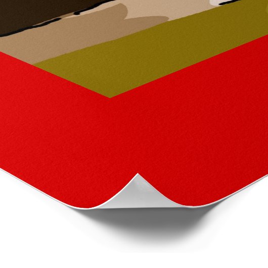 Licht am westlichen Ende im Sturm Poster (Ecke)