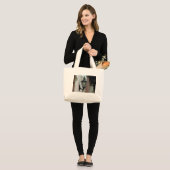 Licht, antike, Vintage, schwarze, Fotografie Jumbo Stoffbeutel (Vorderseite (Model))